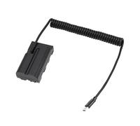 Hersmay Decoded NP-F550 Dummy Battery with USB Type C Power Cable Adapter,NP-F570/F750/F960/F970 for Sony Camera Camcorder Broadcast LED Light Monitor Atomos Ninja/Shinobi Video Transmitter BMPCC