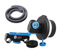 Hersmay Follow Focus Kit Lens Zoom Control Flexible Gear Belt for 15mm Rail Rod A7IV A7RIII A7RIV A9 5DIII D5IV 6DII GH6 GH5 Z6 Z7 IIDSLR Mirrorless Cameras