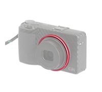 Hersmay Metal Decorate Lens Ring for RICOH GR III GRIII GR3 Camera, Replaces for Ricoh GN-1 Lens Ring Cap (Red)