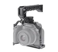 Hersmay R10 Cage with Top Handle,Aluminium Alloy Camera Cage for Canon EOS R10 Mirrorless Cameras, Vlogging Video Shooting Filmmaking Rig Stabilizer with 1/4" Mounting and 3/8" Arri Locating Hole