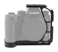 Hersmay S1R II Camera Cage for Panasonic LUMIX S1RII S1II S1IIE Camera,Built in Quick Release Plate for Arca-Swiss,NATO Rail 3/8"-16 Hole for Top Handle,Cold Shoe 1/4"-20 Holes for Accessories