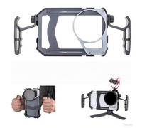 Hersmay Universal Phone Video Rig Kit with Handles + 67mm Thread Filter Adapter Phone Cage for iPhone 16 15 14 13 Vlog Live Stream Filmmaking Video Recording with Cold Shoe Tripod Mount