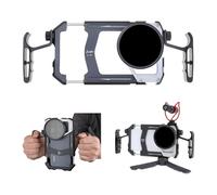 Hersmay Universal Smartphone Cage Photo Video Stabilizer with Handles + 67mm Variable ND Filter for iPhone 16 15 14 13 Vlog Live Stream Filmmaking Video Recording with Cold Shoe Tripod Mount