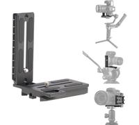 Hersmay Vertical Camera Quick Release Plate L Angle for Zhiyun Crane 2 3 LAB Weebill 2 3 Weebill-S Gimbal Stabiliser Compatible with Manfrotto Tripod Ball Head