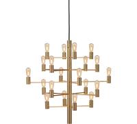 Herstal - Manola 20 Chandelier Dimmable LED, Satin Brass - Satin Brass
