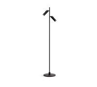 Herstal Pipeline floor lamp Matte black, double
