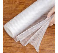 Hersvin Kitchen Drawer Liners 40cmx600cm Upgraded Pure EVA Cupboard Liners Cabinet Shelf Mats Non Slip Non-Adhesive Oil-Proof Waterproof Plastic Protector Fridge Shelves Lining (Clear Dot)