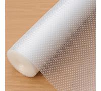 Hersvin Shelf Liners Drawer Liner for Kitchen Cabinets Non-Adhesive Non Slip, Refrigerator Mats for Shelves, EVA Plastic Cupboard Protector, Waterproof Lining (Clear Dot, 10 in x 20 ft)