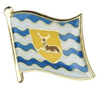 Hertfordshire Regional English County Metal Crest Flag Enamel Pin Badge Lapel - 1.9cm x 1.6cm - Hard Enamel Hertfordshire County Flag - Historic Home Counties