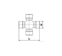 HERTH+BUSS JAKOPARTS Cardan Shaft Joint For Mitsubishi Canvas Top MB000823