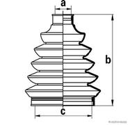 HERTH+BUSS JAKOPARTS J2861027 Bellow Set, drive shaft for DAEWOO,HONDA,KIA,MAZDA