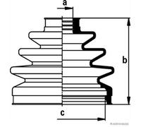 HERTH+BUSS JAKOPARTS J2861030 Bellow Set, drive shaft for NISSAN