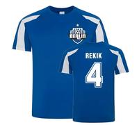 Hertha BSC Men's Karim Rekik Berlin Sports Training Jersey Blue | Size: Small Hertha BSC Blue S