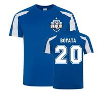 Hertha BSC Men's Mens Dedryck Boyata Berlin Sports Training Jersey in Blue | Size: Medium Hertha BSC Blue M