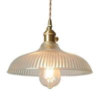 Hertl Creative Hat -Shaped Glass Chandelier Lampshade, Simple Style Pendant Light, Ceiling Lighting Fixtures， E27 Snail Mouth Pendant Lamp, Restaurant Balcony Suction Hanging Light