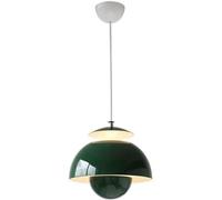 Hertl E27 Light Source Ceiling Chandelier, Flush Mount Lighting Fixtures,Japanese Modern Style Metal Pendant Lampshade,Dining Room, Living Room, Bar, DecorationHanging Light (Color : Green)