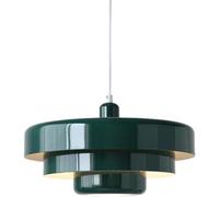 Hertl Flush Mount Ceiling Light – Multilayer Iron Art Pendant, Nordic Industrial, Gre