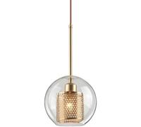 Hertl Flush Mount Ceiling Pendant Light, Nordic Style Hanging Lamp, Creative Personalized Art Glass Pendant Lamp Shade, E27 Base Single Head, Restaurant Bar with Lighting Fixtures (Size : 25cm)