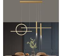 Hertl Long Strip LED Pendant Light W/Spotlight,Dimmable Kitchen Island Lighting Stepless Dimming Modern LED Chandelier for Dining Room Kitchen Island Breakfast Area Living Room(Dark Color,120CM)