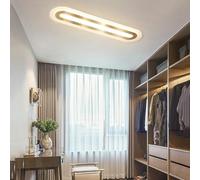 Hertl Modern Linear LED Flush Mount Ceiling Lighting Fixtures Gold Long Strip Dimmable Ceiling Lamp Acrylic Wall Sconces Lamp Hallway Light Fixtures for Entryway Kitchen Bedroom Dining Room (Color :