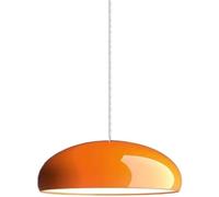 Hertl Nordic Industrial Style Chandelier, E27 Screw Metal Hanging Lamp Lampshade, Ceiling Lighting Fixtures, Living Room Dining Room Kitchen Decoration Pendant Light (Color : Orange, Size : 35cm)