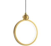 Hertl Simple Style Metal Chandelier, Creative Circular Pendant Lamp Shade, LED Three-Tone Light Hanging Light, Flush Mount Ceiling Hanging Lamp, Bedroom Dining Room Decorated with Lighting Fixtures (