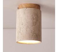 Hertl Small Hallway Flush Mount Ceiling Light Cylinder Antique Bronze Marble Ceiling Light Farmhouse Lighting Modern Ceiling Lamp for Entryway Porch Corridor Balcony Kitchen Hotels Bathroom (Color :