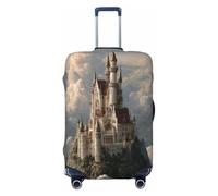 HERTqwop Castle On A Cloud Luggage Cover Suitcase Protector Anti-Scratch Luggage Cover Fits 18-32Inch Luggage