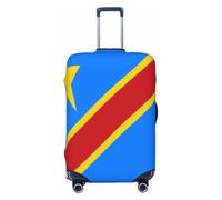 HERTqwop Flag of The Congo Luggage Cover Suitcase Protector Anti-Scratch Luggage Cover Fits 18-32Inch Luggage