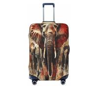HERTqwop Painted Image Group Luggage Cover Suitcase Protector Anti-Scratch Luggage Cover Fits 18-32Inch Luggage