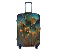 HERTqwop The Secret of Mushrooms Luggage Cover Suitcase Protector Anti-Scratch Luggage Cover Fits 18-32Inch Luggage