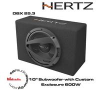 Hertz DBX 25.3 - 10" Car Subwoofer with Custom Box Exclosure 600W