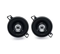 Hertz DCX 87.3 87 mm Coaxial Car Speakers with Integrated Tweeter, Polypropylene Cone, Ultra-Compact 34 mm Depth, 60W Maximum Power, 4 Ohms, Black, Pair