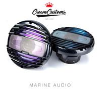 Hertz HMX 8 LD TC 200W Sport Coaxial Marine Boat Speakers RGB LED IP66 Black