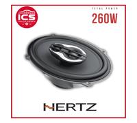 Hertz MPX 690.3 Mille Pro Line Coaxial Speakers Pair Oval 3 Way 260W