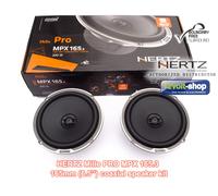 Hertz Mille Pro MPX 165.3 6.5" 16.5cm Car 2 Way Coaxial Speakers 100w RMS Pair