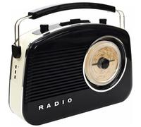 Hertzmann 42-1D-001 Retro Vintage 60's Wireless Speaker Bluetooth Black H21 x 8 x 30 cm