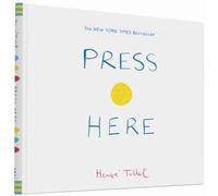 Herve Tullet Press Here Hardback Book in White Herve Tullet White