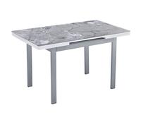hervey extending sintered stone dining table 130cm in grey