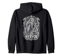 Hervor Sword From The Grave Norse Viking Zip Hoodie