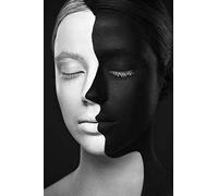 HERWS Big Poster Abstract Portrait Black And White Faces Art Canvas Pictures For Living Room Wall Art Poster No Frame Home Decor Home Living Bedroom Kitchen Home Decoration