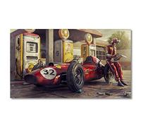 HERWS Big Poster Vintage Car Poster Classic Racing Race Car Artwork Wall Art Picture Print Canvas For Home Living Room Decor Home Living Bedroom Kitchen Home Decoration