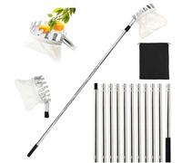 Heryamess 4.2 m Fruit Picker with Telescopic Handle, Cherry Picker, Apple Picker with Cotton Bag, Apple Picker with Telescopic Handle for Picking, Hard to Reach Fruits on the Tree