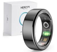 Herz P1 Smart Ring for Women & Men - 24/7 Health Metrics Fitness Ring, Tracks 20+ Biometrics, 6 Day Battery Life, Waterproof Stainless Steel, iOS Android Compatible, Free APP, No Subscription