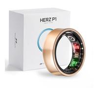 Herz P1 Smart Ring for Women & Men - 24/7 Health Metrics, Tracks 20+ Biometrics, 6-Day Battery Life, Waterproof Stainless Steel, Free APP for iOS & Android