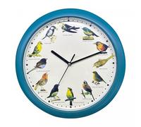Herzberg, HG03718-BLU, Bird Singing Blue, Singing Clock, Soothing Melodies, Diverse Bird Symphony, Educational for Children, Easy Installation, Durable PP Material