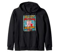 Herzlich Willkommen im Falschen Film - Cinema Theatre Gift Zip Hoodie
