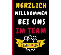 Herzlich Willkommen im Team: Notizbuch für Kollege zum NeuanfangKleines Geschenk für neue Kollegen Geschenk Arbeitskollegen