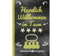 Herzlich Willkommen im Team: Notizbuch für neuen Job| A5, kariertes, perfektes Geschenk fürs Büro | lustig für alle