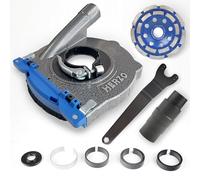 HERZO Aluminum Dust Shroud for Angle Grinder 4.5 inch / 5 Inch, Includes Diamond Grinding Cup Wheel（5 Inch）